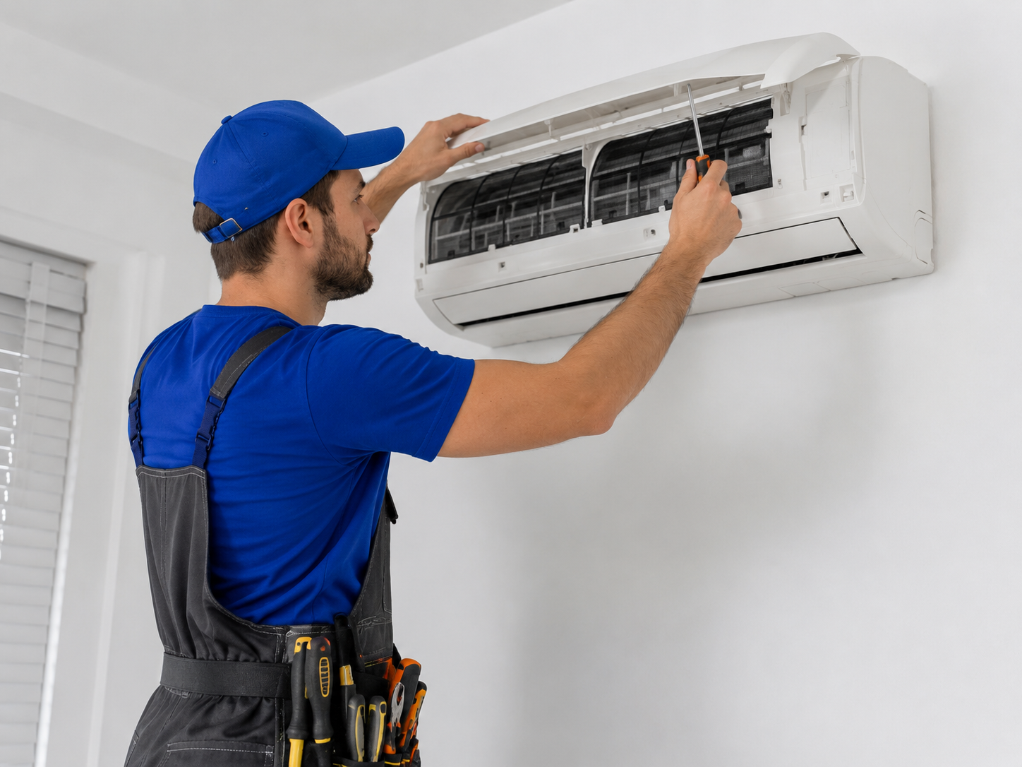 Técnico especializado da ÁrticoAr em atendimento de climatização